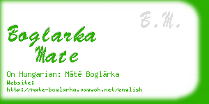 boglarka mate business card