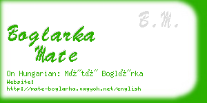 boglarka mate business card